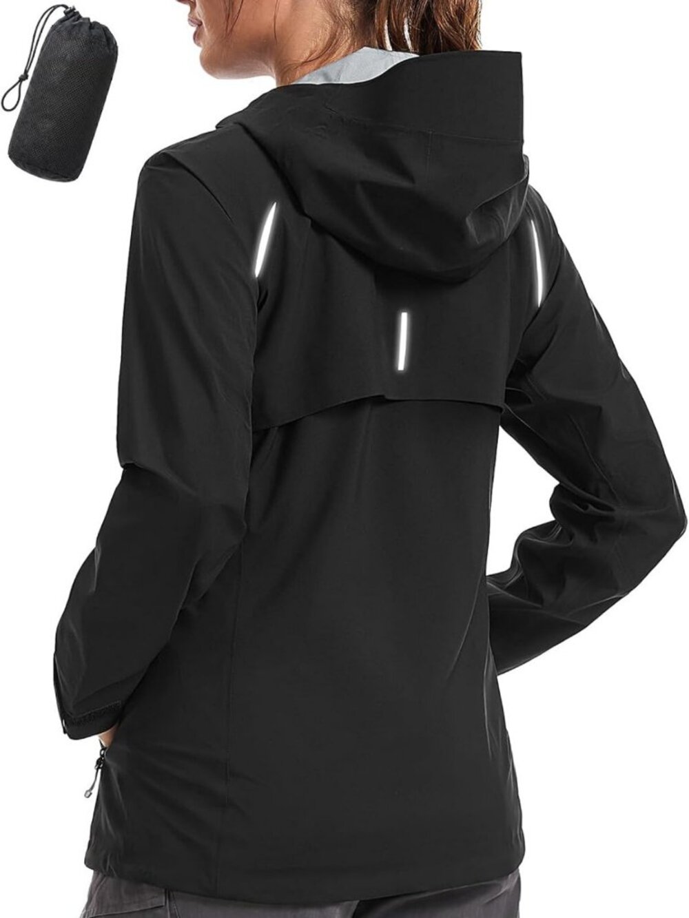 Lightweight Waterproof Hooded Rain Jacket for Women - Perfect for Outdoor